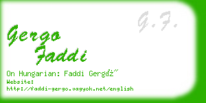 gergo faddi business card